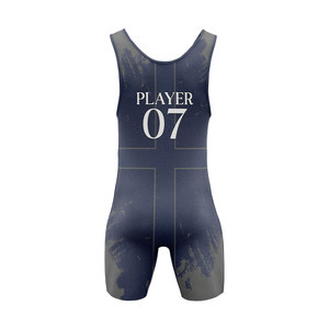 Combinaisons de lutte pour hommes personnalisées OEM ODM, imprimées numériquement, respirantes, légères, extensibles, à séchage rapide et durables - Product Image 2