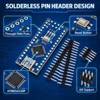 Module de développement ATMEGA328P Nano V3.0 avec ports Type-C, Mini USB, Micro USB et pilote CH340 pour l'électronique STEM - Vente en gros