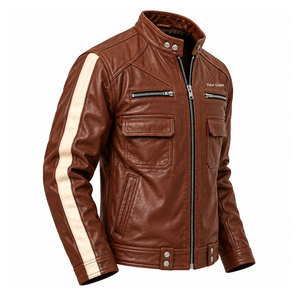 Wholesale Latest Design Breathable <b>Men</b> Winter <b>Jacket</b> Best Quality Top Selling <b>Lightweight</b> <b>Men</b> Leather <b>Jacket</b> For Online <b>Sale</b> - Product Image 2