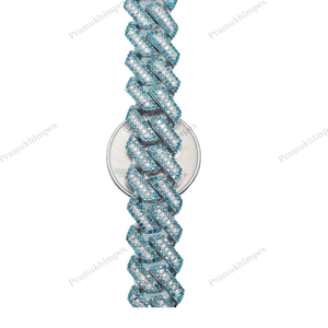 14MM 20 Inches 925 Sterling Silver Gold Plated Elegant Iced Cuban Link Extended Hip Hop Thick Miami Luxury <b>Statement</b> <b>Necklace</b> - Product Image 3