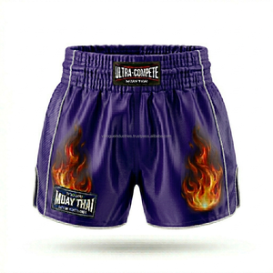 Unisex Custom Muay Thai Shorts 100% <b>Polyester</b> Satin Made Breathable Martial Arts Wear Wholesale OEM Low MOQ - Product Image 6