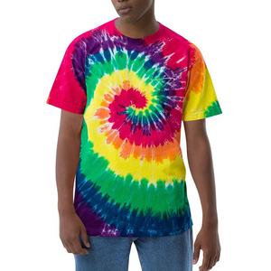 OEM 2026 New Arrival Custom Wholesale High Quality 100% Cotton Fabric Oversized Washed Tie-dye Tshirt Mens Custom Tie Dye tShirt - Product Image 3