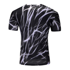 T-shirt décontracté pour homme en coton, manches courtes, respirant, col rond, confortable, streetwear, idéal pour la gym et les entraînements. - Product Image 2