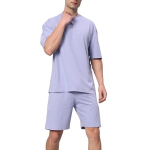 Ensemble t-shirt et short d'été respirant pour hommes deux pièces pour hommes nouveau design pour l'extérieur ensembles doubles d'été coupe ajustée de qualité supérieure - Product Image 5