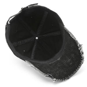 Minimal Seam Distressed Cotton Cap Soft Crown Casual Streetwear Custom Promotional Headwear With Adjustable Closure Trendy Caps - Product Image 4