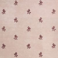 Z&H Home - Tapis moderne personnalisé en laine 100% de Nouvelle-Zélande, doux, tufté à la main, motif floral abstrait rose pâle/crème, style Pretty Rose