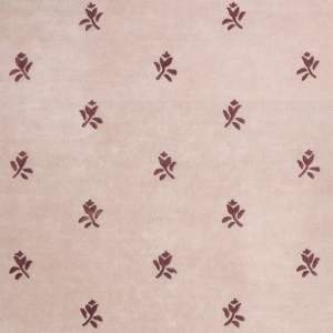 Z&H Home - Alfombra Moderna Personalizada de Lana 100% de Nueva Zelanda, Diseño Floral Abstracto con Rosas en Rosa Bebé/Crema, Tejida a Mano - Product Image 2