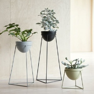 Premium Metal Planter with <b>Stand</b> Modern Indoor Outdoor Floor Plant <b>Pot</b> Decorative Home Planter - Product Image 1