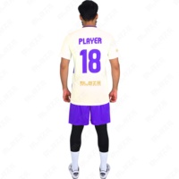Maillot de football personnalisé à motif à carreaux, respirant, séchage rapide, unisexe, faible MOQ, délai de livraison 1 semaine, tailles personnalisées