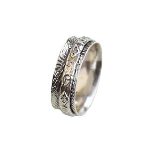 Anillo Artesanal de Plata de Ley con Certificado IGI, Chapado en Plata, para Aniversario, Compromiso, Boda - Product Image 1