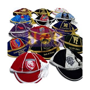 Fabricant de casquettes d'honneurs personnalisées de style traditionnel Casquettes de présentation de rugby Casquettes d'honneurs de cricket - Product Image 1