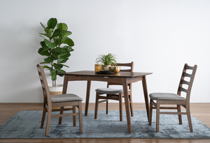 Mid Century Modern Dark Walnut Solid Wood <b>Dining</b> <b>Table</b> Rectangular Kitchen <b>Table</b> with Tapered Legs for Home Furniture - Product Image 6