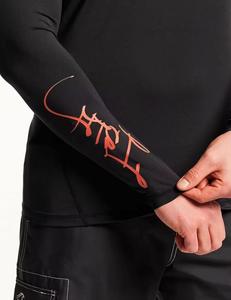 Custom Logo Unisex <b>Mock</b> Compression Shirt Long Sleeve Shirts Breathable Quick Dry UV Protection Rash Guard Surf Swim <b>Tops</b> Gym - Product Image 3