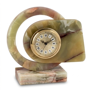 Marble <b>Desk</b> Clocks Traditional Design Battery Operated Quartz Movement Roman Numerals Decorative Table Clocks - Product Image 5