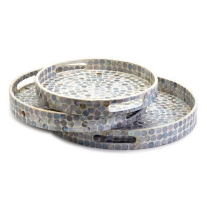Grossiste Haute Qualité Meilleure Vente Joli Plateau D'incrustation De Nacre Rectangle Fabriqué À La Main De LUXURY CRAFTS - Product Image 3