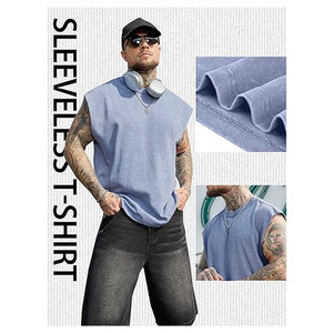 เสื้อกล้ามออกกำลังกายผู้ชาย แฟชั่น เสื้อยืดแขนกุด ทรงเข้ารูป สำหรับฟิตเนส ยิม ออกกำลังกาย เล่นกีฬา เพาะกาย ใส่สบายๆ ในฤดูร้อน น้ำหนักเบา - Product Image 5