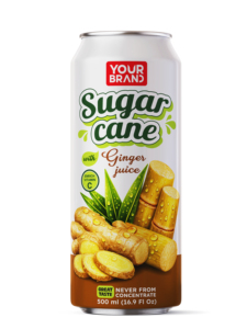 Jugo de caña de azúcar con jugo de jengibre de 500 ml, SU MARCA, fabricante de bebidas, exportación, mejor precio, muestra gratuita, OEM, ODM, personalizable - Product Image 1