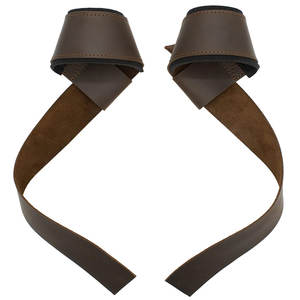 Sangles de musculation en cuir véritable, support professionnel pour l'entraînement de force et la remise en forme - Product Image 1