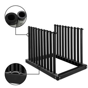 Portavetro per Parabrezza in Acciaio 9 Lite, Altezza 24 Pollici, Portavetro in PVC P, Accessorio per Camion - Product Image 5