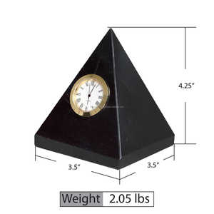 Horloge de bureau Art Déco en marbre naturel et quartz de luxe CRAFT EXIM, fabriquée à la main, pour la maison et le bureau - Product Image 2