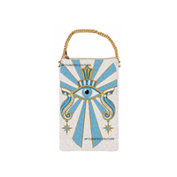 Sacs de téléphone portables personnalisés faits à la main avec perles, accessoires perlés sur mesure, pochettes pour téléphone portable inspirées de Hail Cleo Mardi Gras