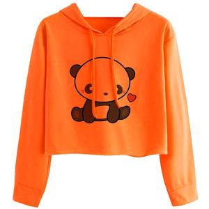 Respirant de haute qualité femmes Crop Top Hoodies meilleur prix bon matériel conception professionnelle pour les femmes Crop Top Hoodies - Product Image 3