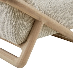 Sofá Individual Moderno de Lujo Tapizado en Tela de Lino con Estructura de Madera de Teca, Muebles para Sala de Estar - Fander - Product Image 5