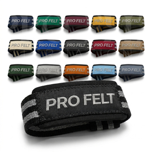 Sangles de musculation personnalisées avec logo de marque, en coton robuste, pour le soutien des poignets, idéales pour l'entraînement en salle de sport et les soulevés de terre - Vente chaude - Product Image 1