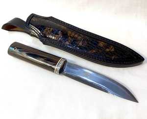 Hunting Knife With Wood Handle Drop Point Blade Carbon Steel Straight Edge <b>Leather</b> Sheath Outdoor Survival <b>Tool</b> - Product Image 1
