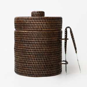Barware essentials hand woven rattan ice <b>cooler</b> <b>box</b> beverage tub <b>coolers</b> soft drinks chiller - Product Image 4
