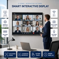 Écran plat interactif de 65, 75 et 86 pouces, tableau blanc intelligent à écran tactile pour la collaboration au bureau
