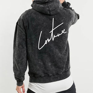 Sudaderas Unisex Negras Básicas de Algodón y Felpa, Transpirables, Corte Regular, Hechas a Medida, de Alta Calidad - Product Image 3