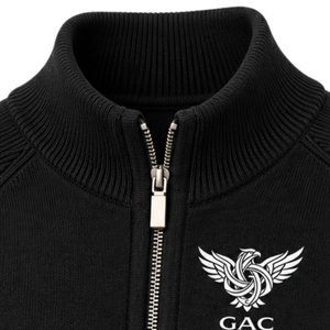 เสื้อคาร์ดิแกนถักสำหรับผู้ชาย คอทรงกรวย ซิปยาว แขนยาว ปลายแขนแบบริบ มีกระเป๋าข้าง เหมาะสำหรับฤดูหนาว - Product Image 5