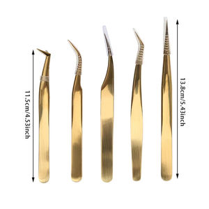 Kit Profesional de Pinzas para Pestañas Hechas a Mano de Alta Calidad con Punta de Fibra y Agarre de Acero Inoxidable, Incluye Estuche para Principiantes y Estilistas - Product Image 5