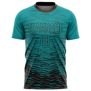 Maillot de football professionnel OEM personnalisé avec impression par transfert thermique, vêtements de sport à manches courtes en vente - Product Image 1