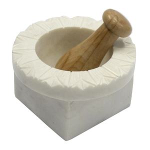 Ensemble de pilon à mortier en bois d'acacia de haute qualité pour la cuisine faite à la main, broyeur d'ail, broyeur d'épices et d'herbes - Product Image 4