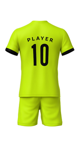 Uniforme de Fútbol Personalizado para Hombre, Conjunto Premium 100% Poliéster Sublimado, Corte Regular, Cuello Redondo, Diseño Geométrico Sólido, Impermeable - Product Image 4