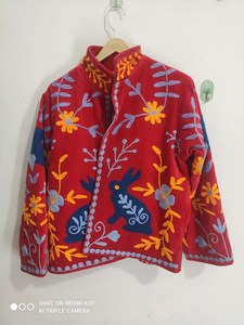 Festival Fashion Rabbit Embroidered Women's <b>Velvet</b> <b>Jacket</b> Bohemian <b>Ladies</b> Suzani Embroidered Folk Art Coat Unique Gift Outwear - Product Image 4