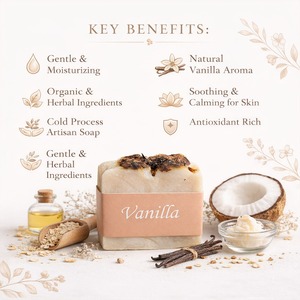 Savon artisanal de luxe, fabrication à froid, bio, végan, hydratant, aux huiles essentielles, pour peaux sèches et sensibles, soin naturel de la peau - Product Image 5