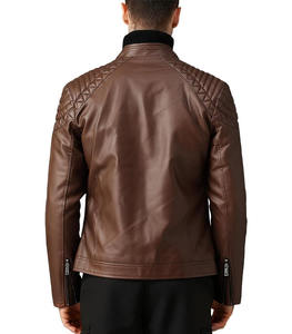 เสื้อแจ็คเก็ตหนังเทียมสีดำเรียบหรูสำหรับผู้หญิง ทรงพัฟเฟอร์ ปิดกระดุมเม็ดเดียว ผสมผสานลุคไบค์เกอร์สุดเท่ ให้ความสบายแบบลำลอง - Product Image 3