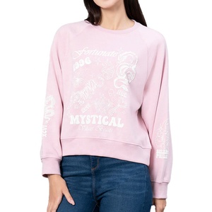 Sudaderas con Capucha de Alta Calidad para Mujer, Tejidas en Algodón Francés, Transpirables, de Poliéster, Holgadas, Deportivas, con Lentejuelas Bordadas - Product Image 6