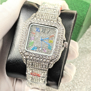 Reloj de Pulsera de Cuarzo para Hombre, de Lujo, Clásico, Dorado, con Correa de Acero, Escala Romana, Calendario y Diamantes de Imitación, 35 mm - Product Image 2