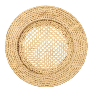 Factory Specialized in Manufacturing Luxury Dining Rattan Charger Wholesale Price Woven Rattan Chargers for Weddings Parties - Product Image 2