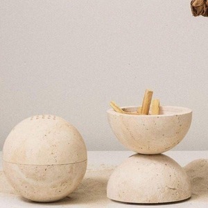 Quemador de Incienso de Resina Hecho a Mano, Difusor de Aromaterapia con Tapa Tallada, Soporte para Cuenco, Decoración para el Hogar - Product Image 1