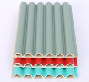 Panneau mural composite en <span class=keywords><strong>bois</strong></span> et plastique Panneau mural intérieur <span class=keywords><strong>demi</strong></span>-<span class=keywords><strong>cercle</strong></span> - Product Image 1