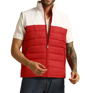 Gilet matelassé d'hiver sans manches personnalisé OEM en gros, veste d'extérieur légère en duvet pour homme - Product Image 3