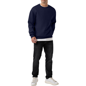 Sweat-shirt pour homme personnalisé, grande taille, nouvelle collection, haute qualité, coupe classique, hiver, 100% coton respirant, avec logo personnalisé - Product Image 5