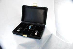 กล่องจัดระเบียบจี้รูปสี่เหลี่ยมผืนผ้าลายญี่ปุ่นแบบหกส่วน ความจุขนาดใหญ่ ดีไซน์กระดาษกำมะหยี่ 280x190x50 มม. วันวาเลนไทน์ - Product Image 6