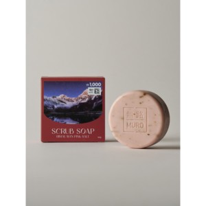 สบู่สครับเกลือหิมาลัยสีชมพู มูโร 90 กรัม สำหรับบำรุงผิวกาย - Product Image 1