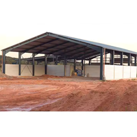 QCF009 Structure en acier préfabriquée à faible coût, grande portée, sur mesure, pour la construction de bâtiments, design moderne, certifiée CE
